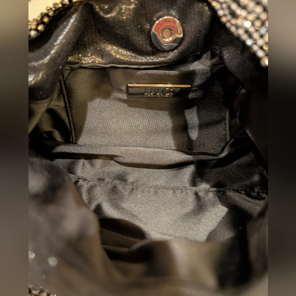 INC International Concepts Silver Mesh Hobo Bag - Picture 6 of 6